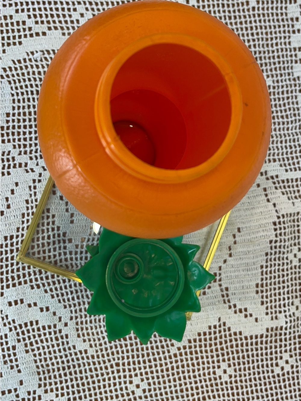 Vintage Double Orange Shape Juice Jug Plastic Blowmold Bottle 1970's - Picture 3 of 9